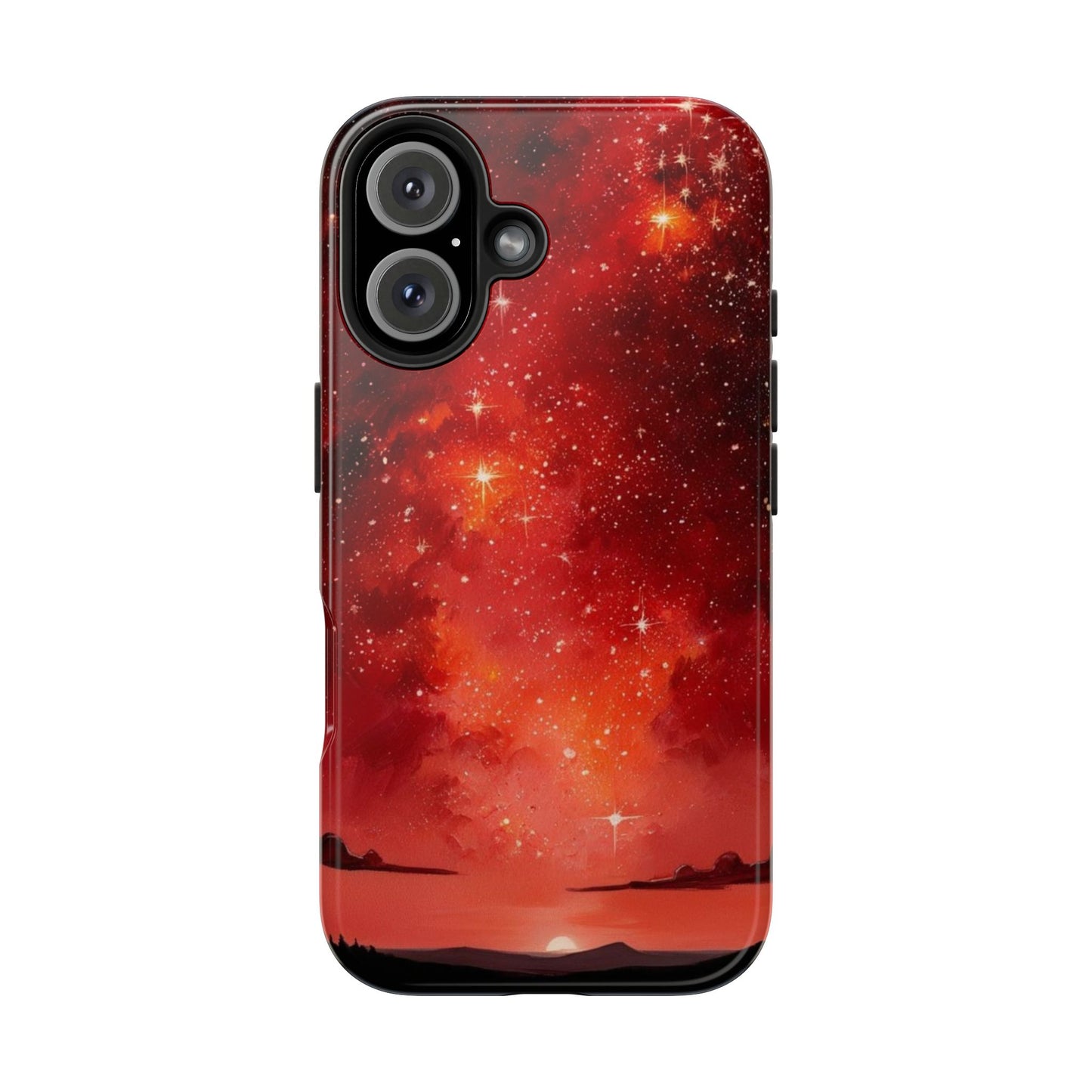 Phone Case - Cielo Rojo Estrellado Starry Sky Design