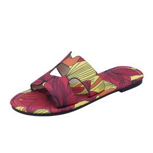 Fashionable Women's Flat Slippers Classic Sandals Candy Color