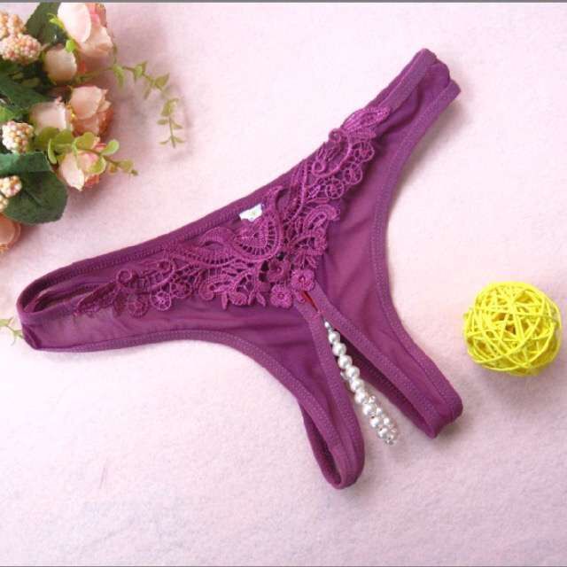 Tpants Thong Temptation Pearl Crotch Mesh Panties