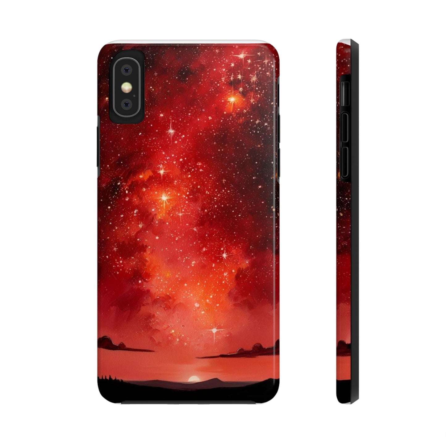 Phone Case - Cielo Rojo Estrellado Starry Sky Design