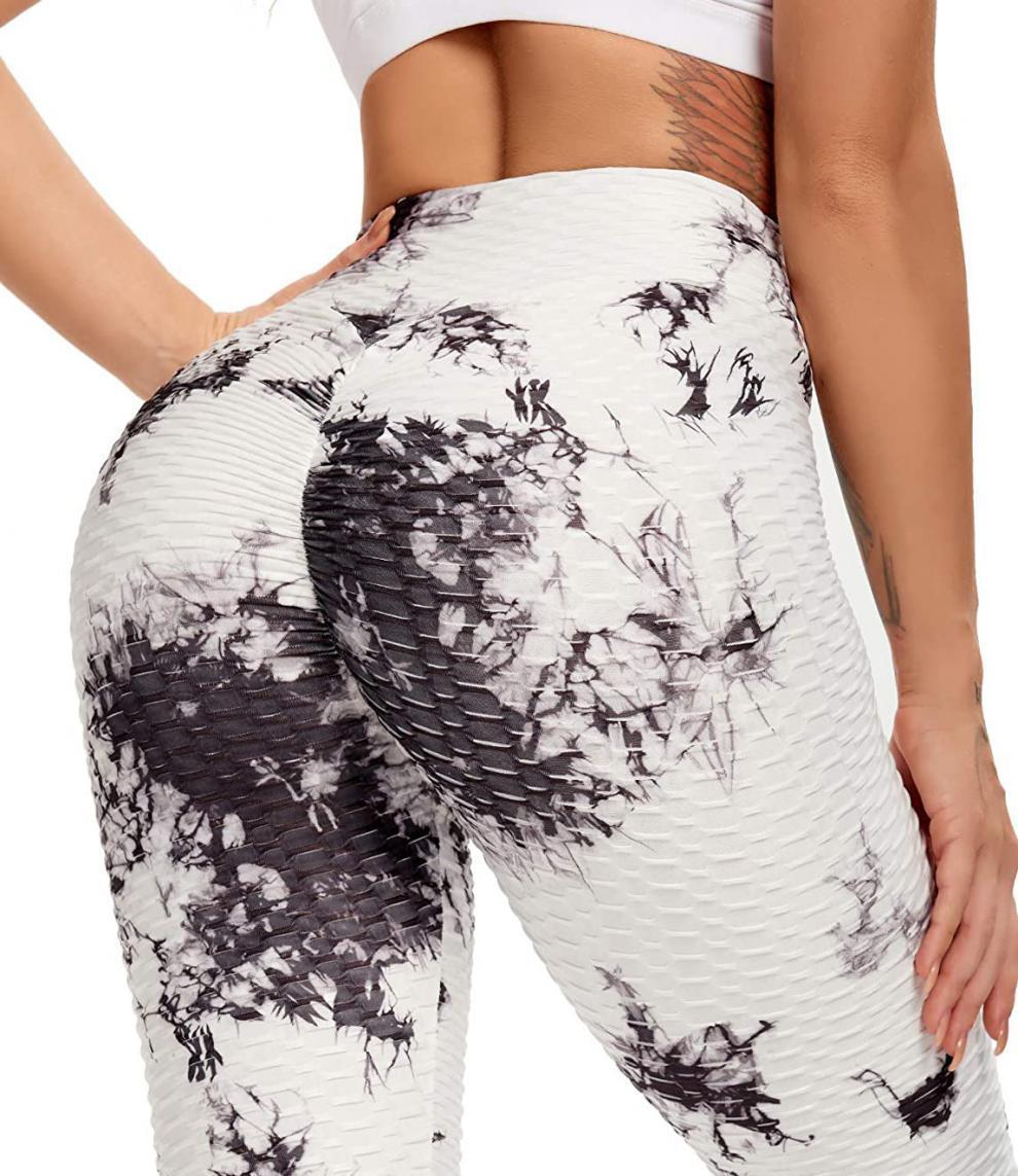 Tie-dye Jacquard Bubble Ladies Yoga Pants