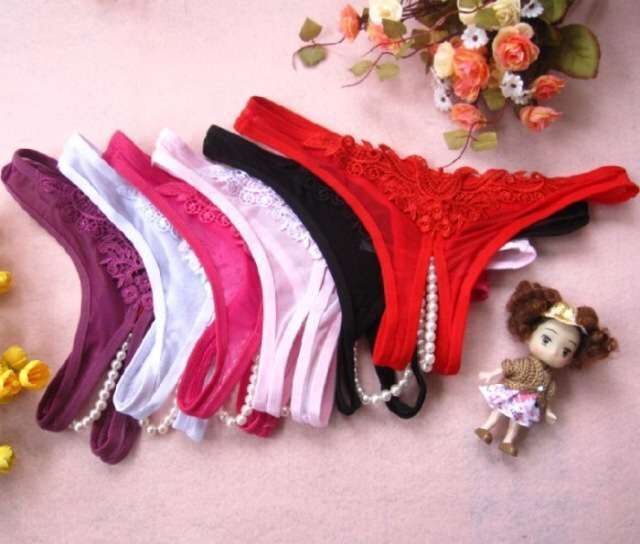 Tpants Thong Temptation Pearl Crotch Mesh Panties
