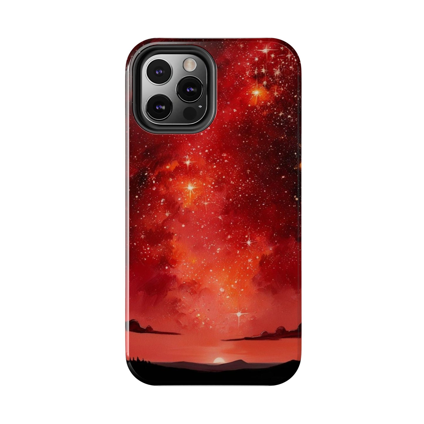Phone Case - Cielo Rojo Estrellado Starry Sky Design