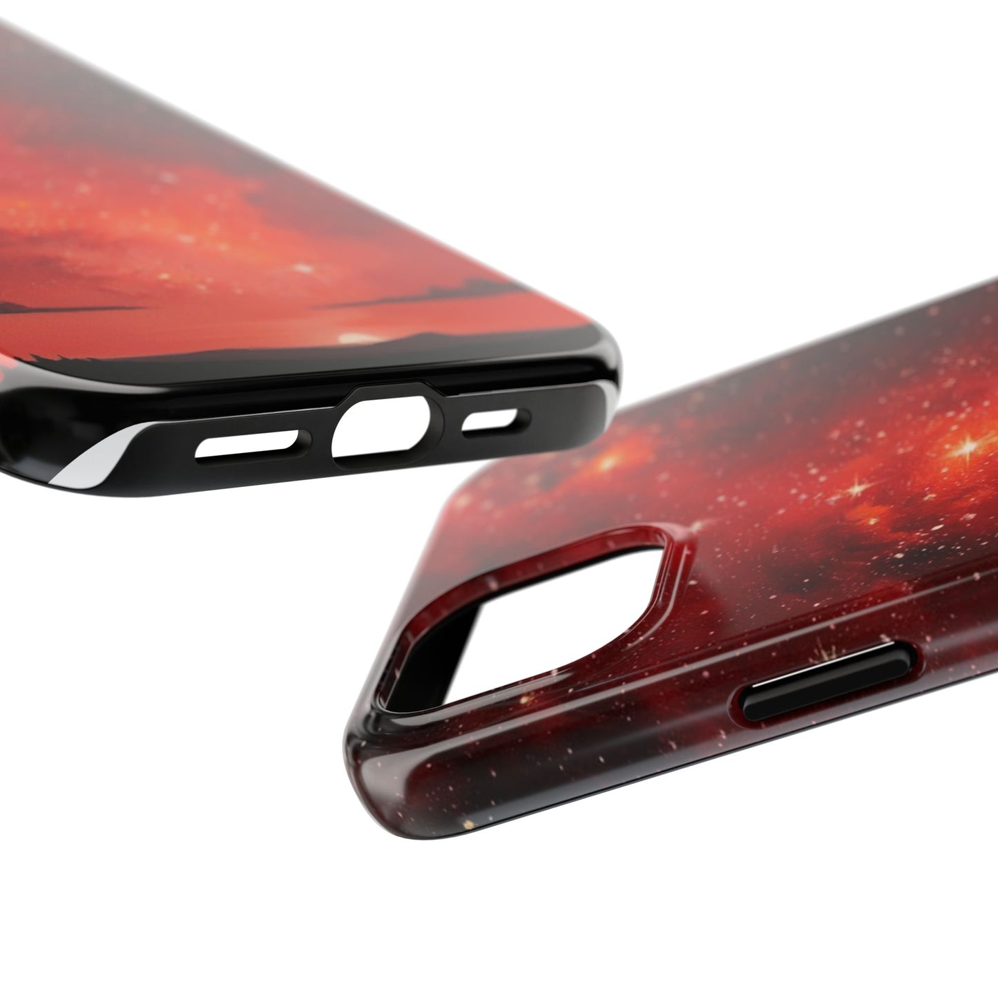 Phone Case - Cielo Rojo Estrellado Starry Sky Design