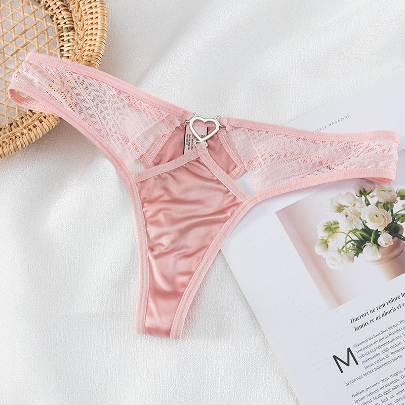 Women's Low Waist Lace Light And Soft T-shaped Panties