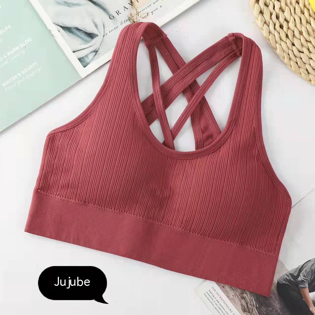 Women's Sports Underwear Breathable Yoga Shockproof Gathered Without Trace Bra
