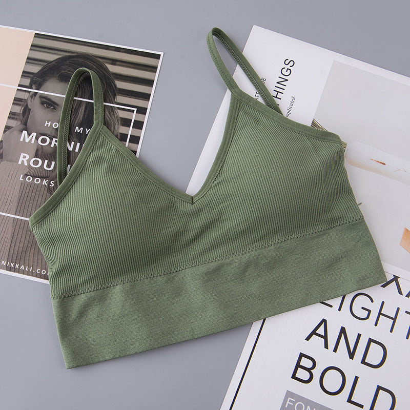 Tube Top Sports Running Bra Seamless Camisole Underwear