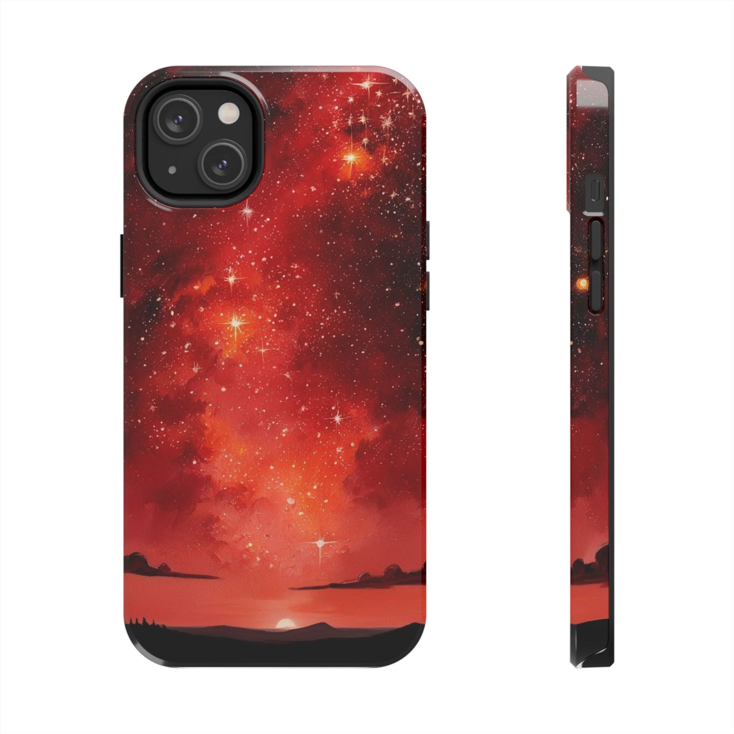 Phone Case - Cielo Rojo Estrellado Starry Sky Design