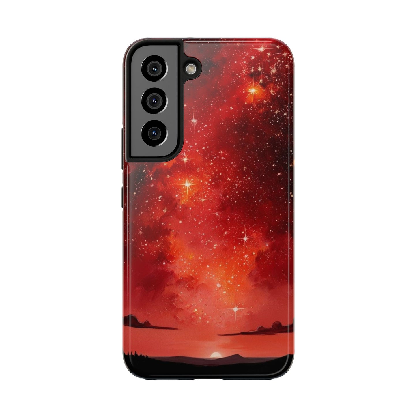 Phone Case - Cielo Rojo Estrellado Starry Sky Design