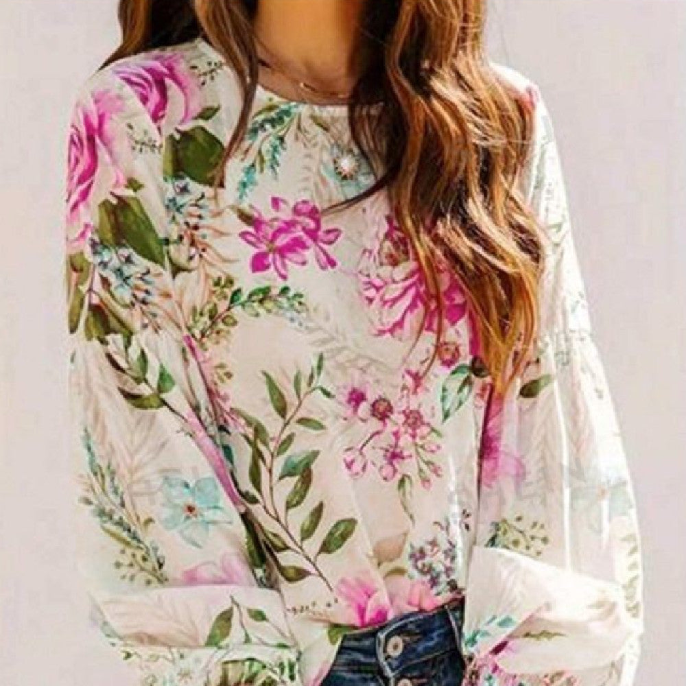 Casual Loose Long-sleeved Shirt For Women