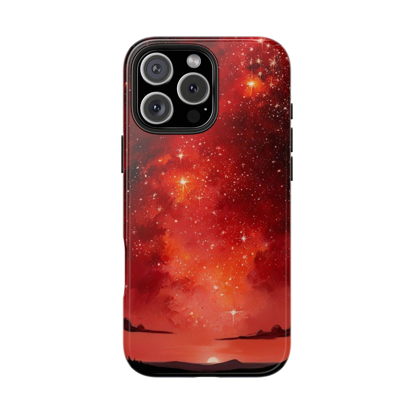 Phone Case - Cielo Rojo Estrellado Starry Sky Design