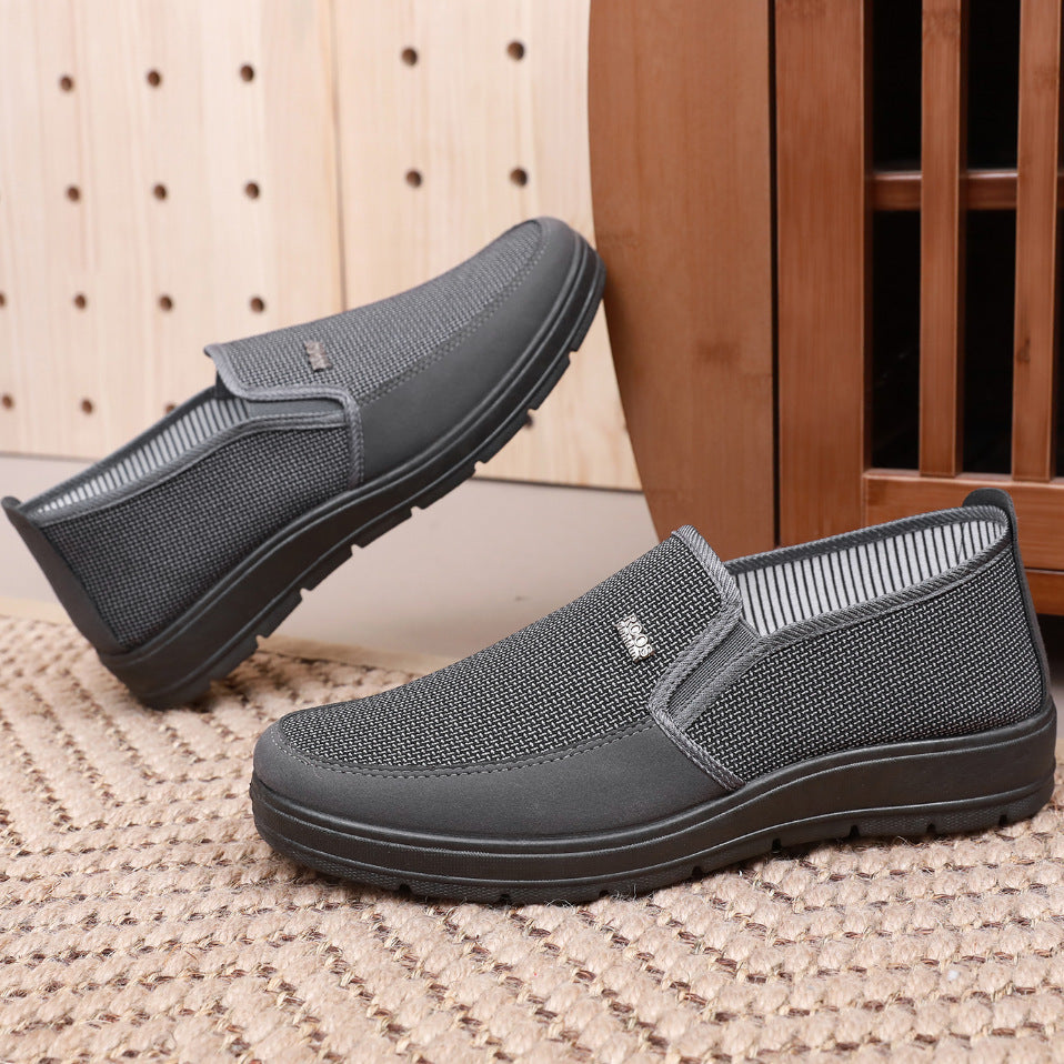 Men's Thin Shoes Slip-on Non-slip Elderly Dad Shoes Breathable Leisure