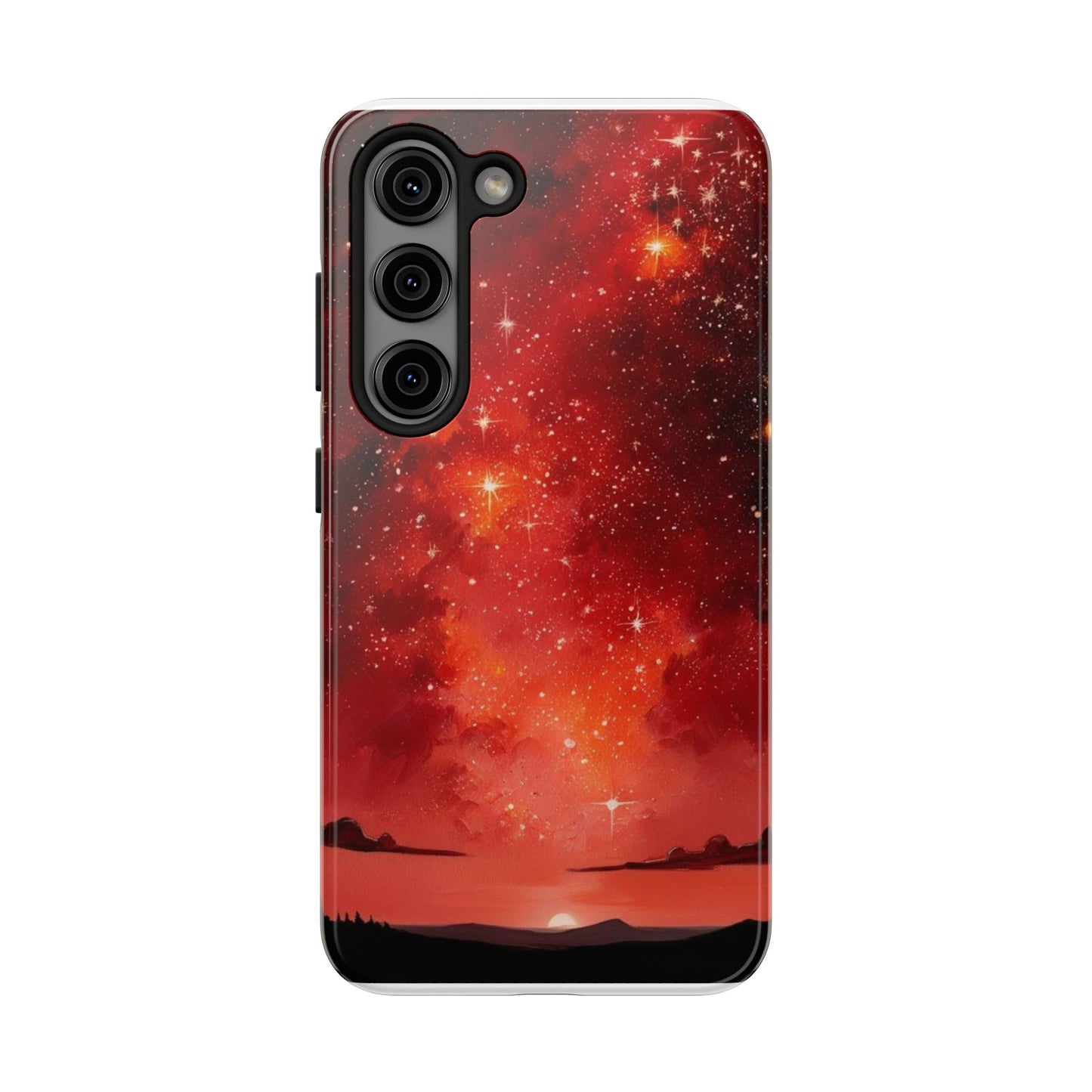 Phone Case - Cielo Rojo Estrellado Starry Sky Design