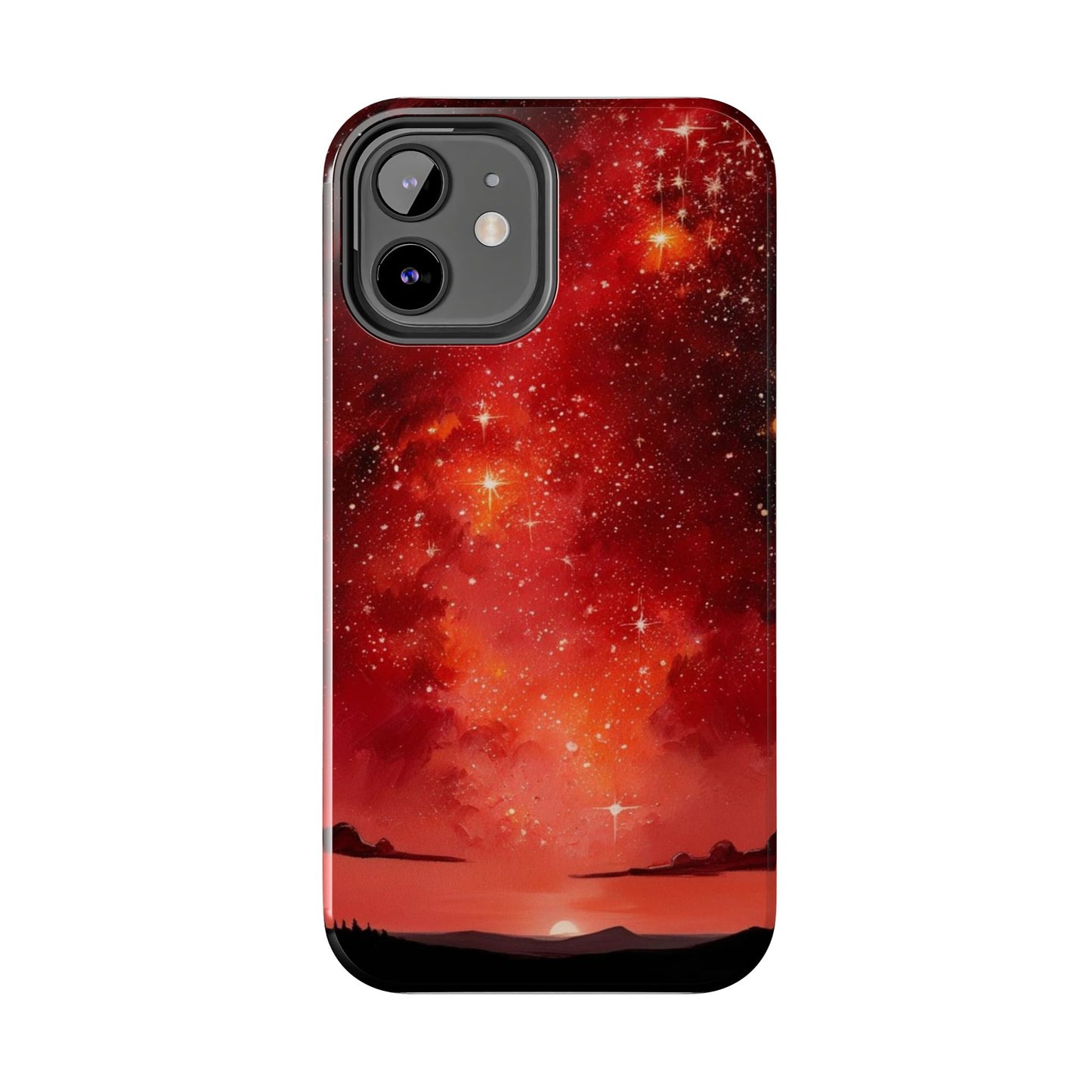 Phone Case - Cielo Rojo Estrellado Starry Sky Design