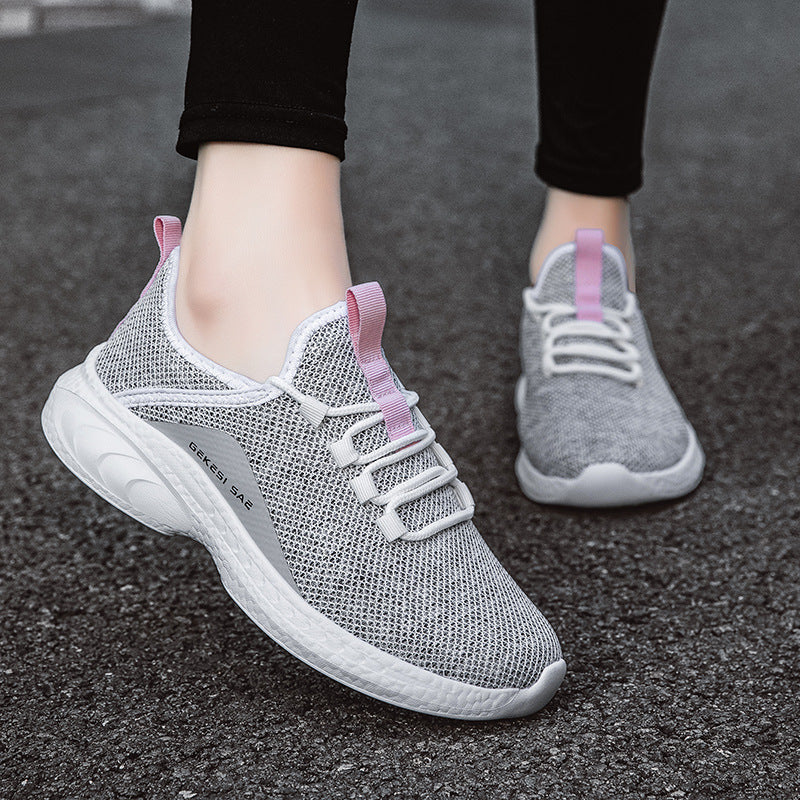 Spring New Flying Woven Breathable Sports Fitness Light Casual Shoes