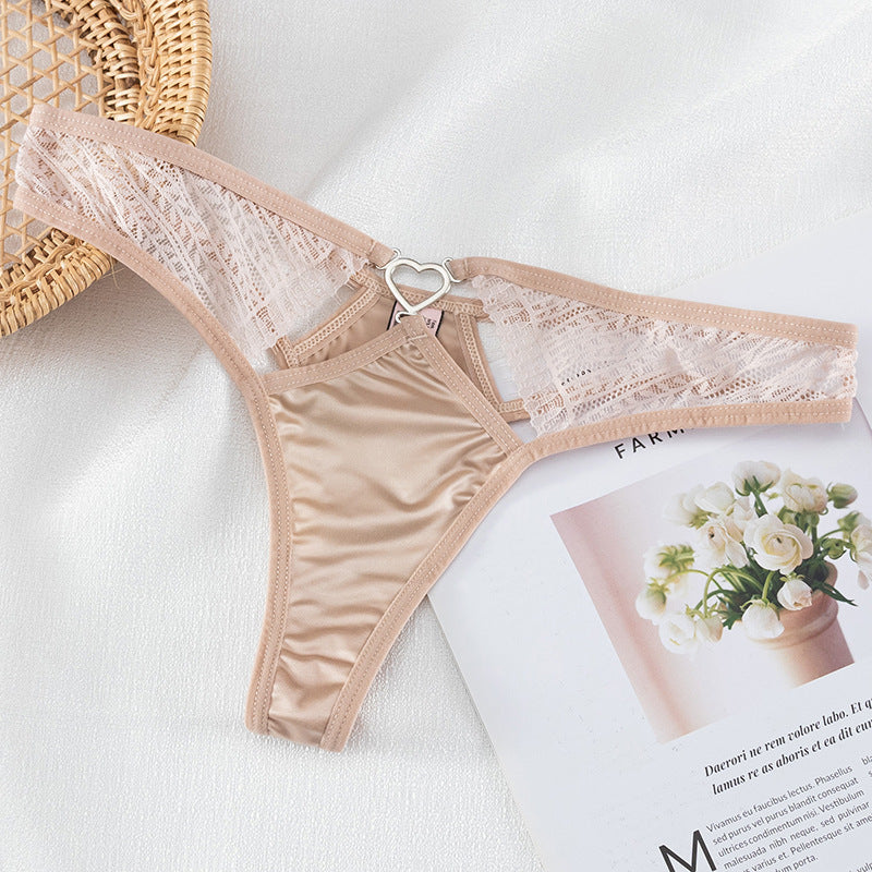 Women's Low Waist Lace Light And Soft T-shaped Panties