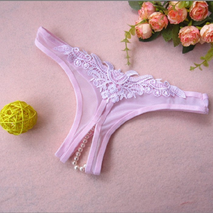 Tpants Thong Temptation Pearl Crotch Mesh Panties