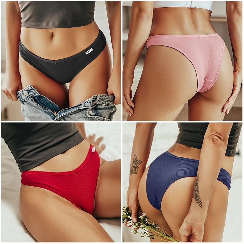 5Pcs Set Women Panties Cotton Underwear M-XL Comfo