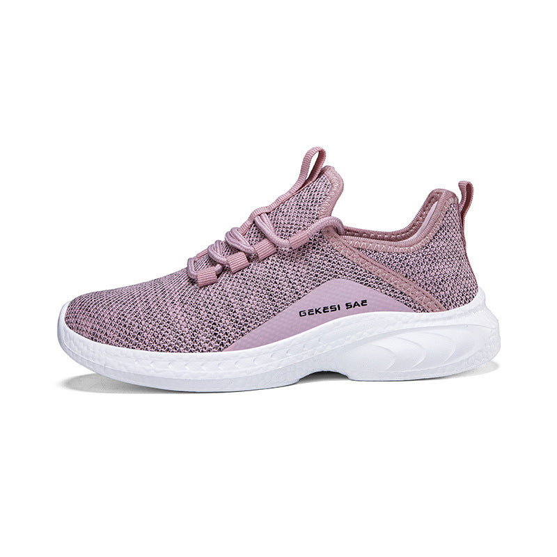 Spring New Flying Woven Breathable Sports Fitness Light Casual Shoes