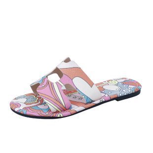 Fashionable Women's Flat Slippers Classic Sandals Candy Color