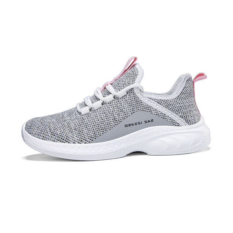 Spring New Flying Woven Breathable Sports Fitness Light Casual Shoes