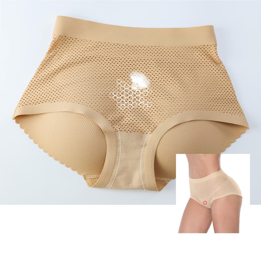 Fake Butt Seamless Thickened Hip Panties