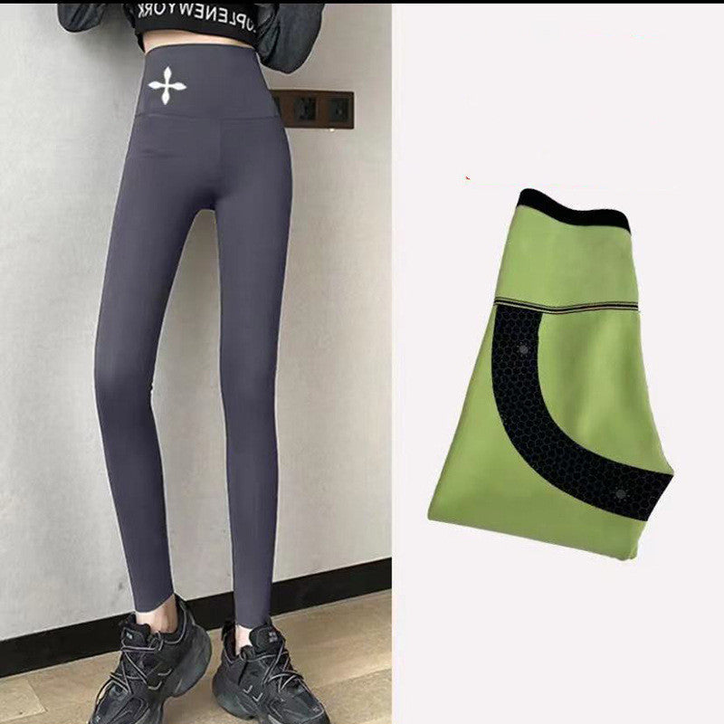 Women's Padded Elastic Pressure Abdominal Yoga Pants