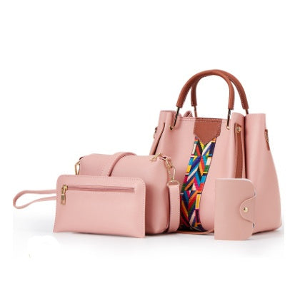 Bag female new fashion multi-piece women's handbags shoulders diagonal cross-branches mother bag 4 piece package female