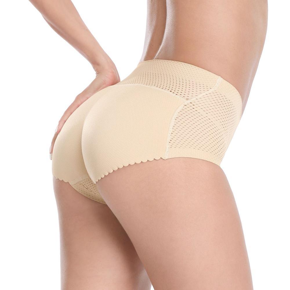 Fake Butt Seamless Thickened Hip Panties