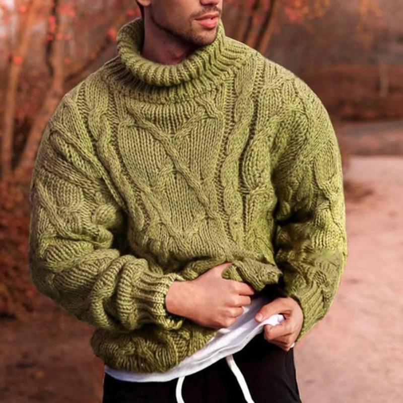 Turtleneck knitted jacket autumn and winter sweater