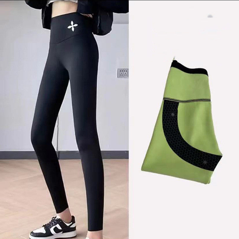 Women's Padded Elastic Pressure Abdominal Yoga Pants