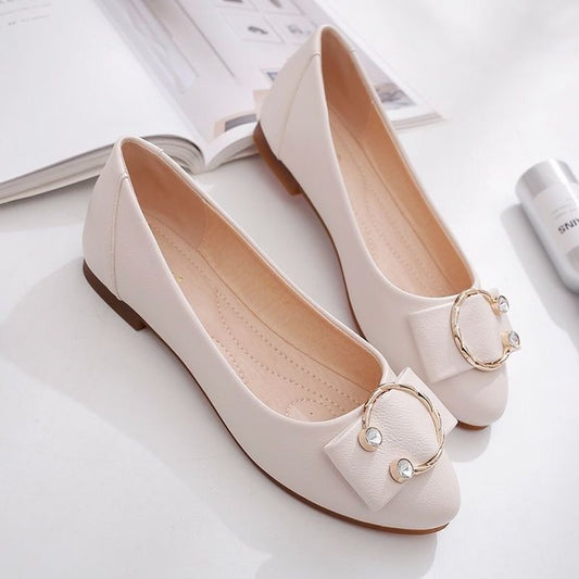 Soft Bottom Mary Jane Flat Low-cut Shoes