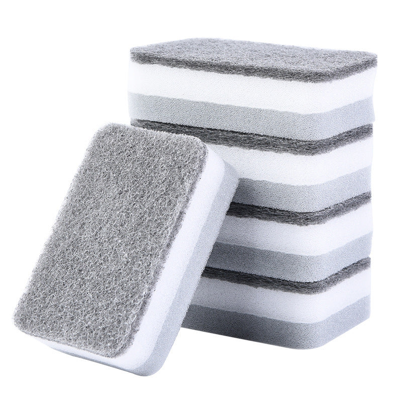 Double-sided Sponge Wipe Kitchen Cleaning Dishwashing Sponge Block