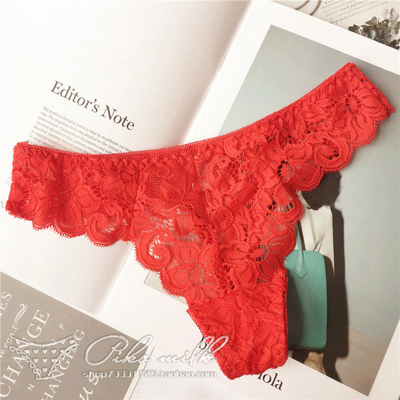 Sexy Thong Lace Seamless Low-rise Women's Panties