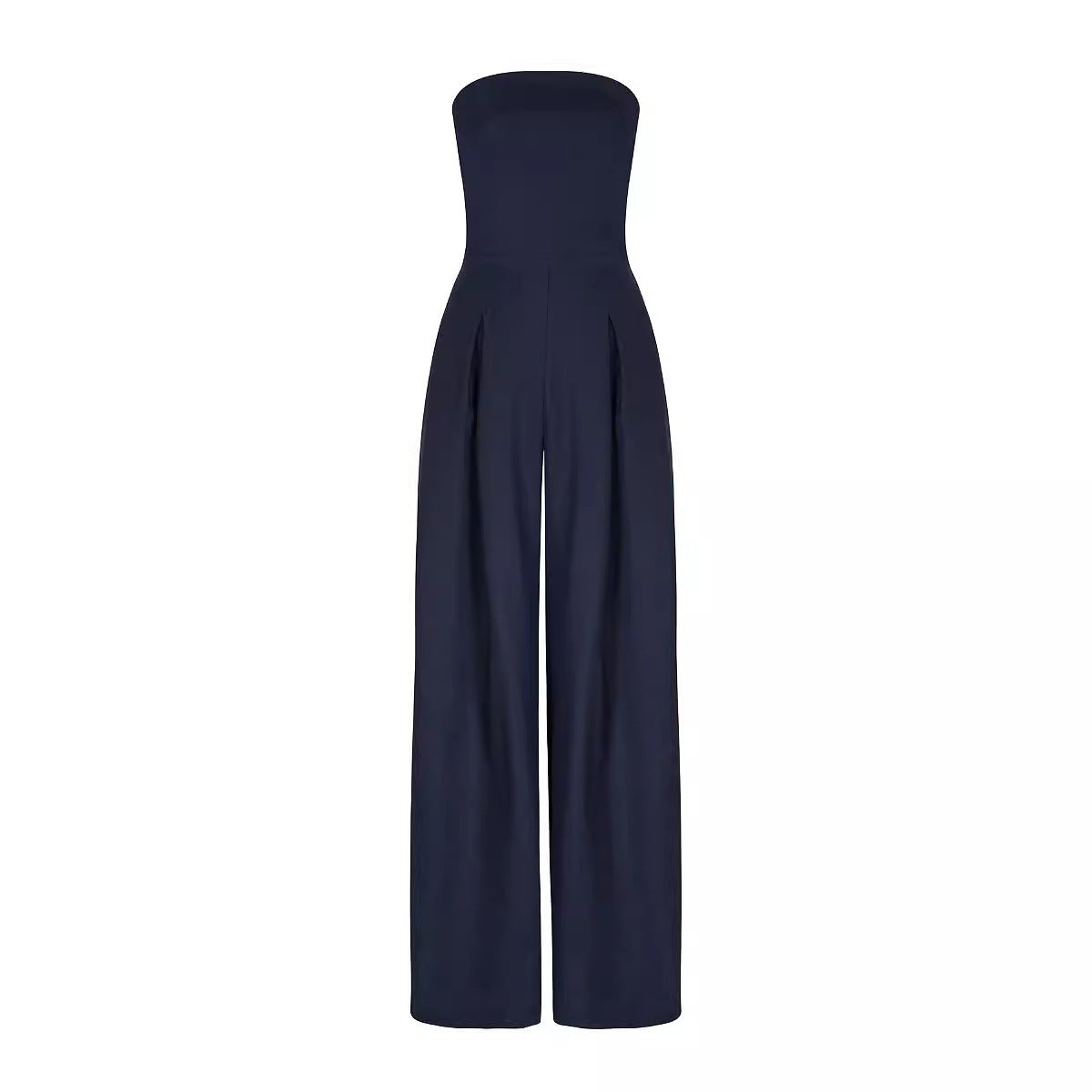 Casual Backless Slim Fit Smocking Temperament Jumpsuit