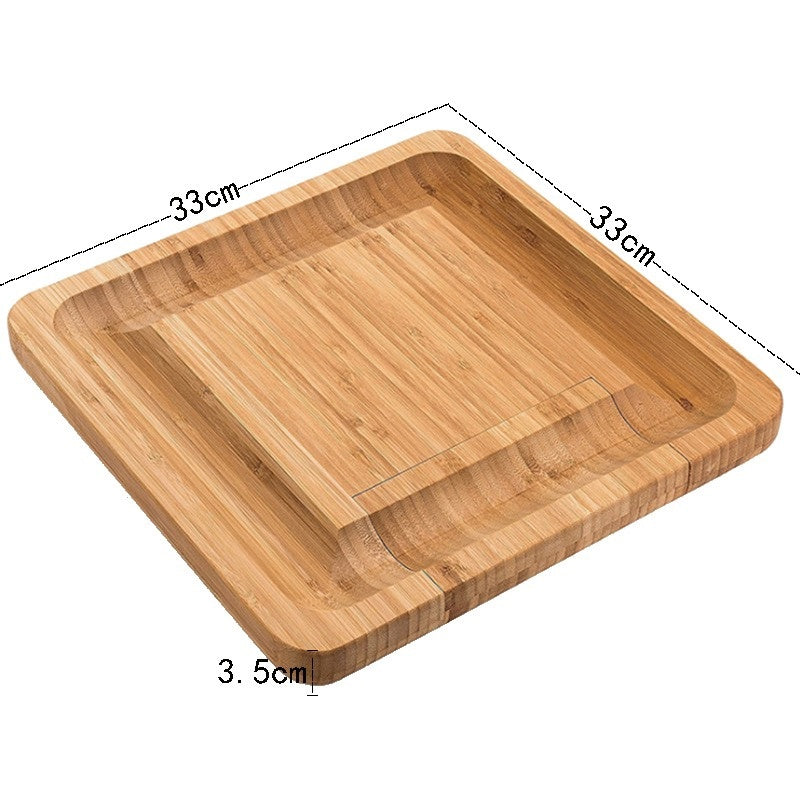 Bamboo cheese board set cheese cutting board