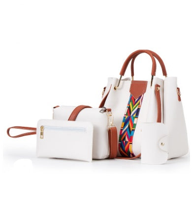 Bag female new fashion multi-piece women's handbags shoulders diagonal cross-branches mother bag 4 piece package female