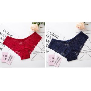 Women's Lace Panties Pure Cotton Crotch Low Waist