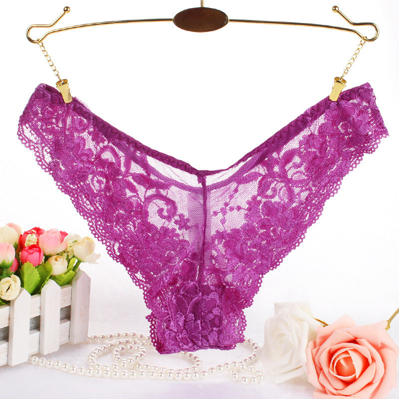 Low Waist Triangle Lace Women's Panties