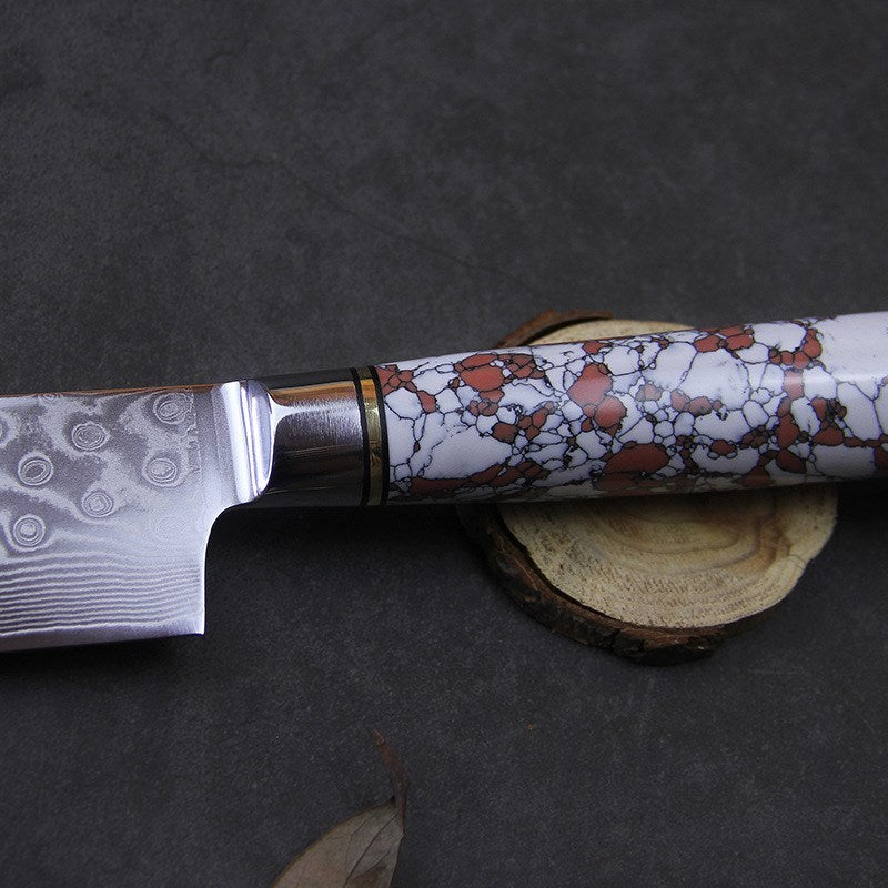 Damascus steel kitchen knife