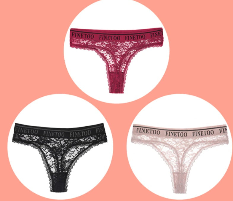 Ladies Thong Panties Lace T-Pants