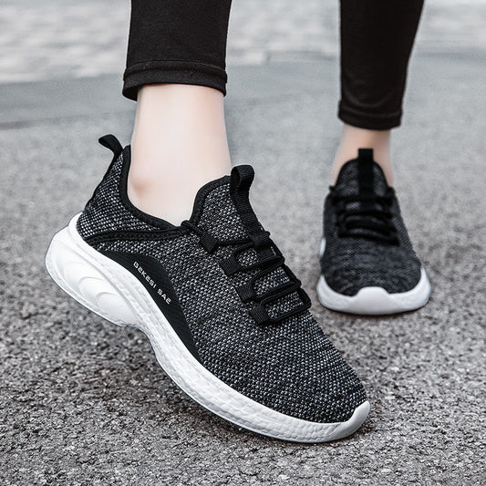 Spring New Flying Woven Breathable Sports Fitness Light Casual Shoes