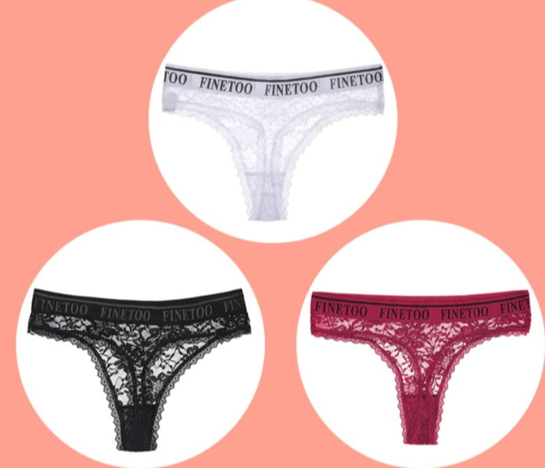 Ladies Thong Panties Lace T-Pants