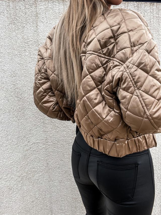 Ladies Pure Cotton Short Zipper Jacket