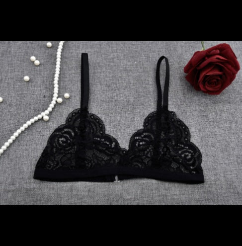 Lace Top And Corsage Bikini Top