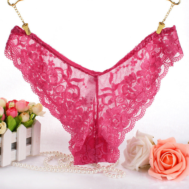 Low Waist Triangle Lace Women's Panties