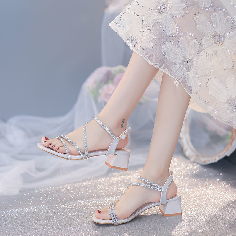 Fashion Personality Chunky Heel Sandals For Women