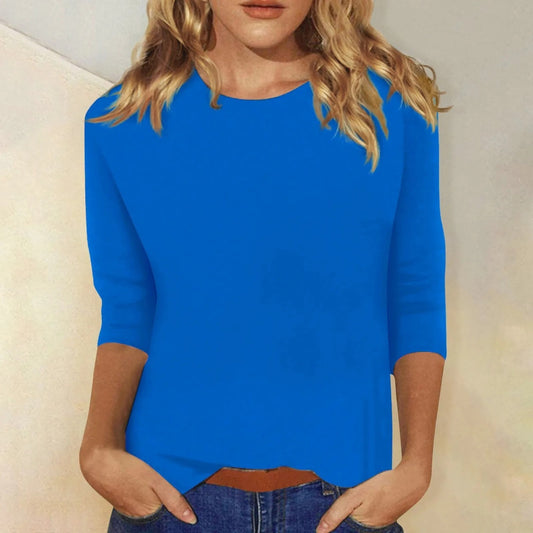 Women's Top Three-quarter Sleeve Slim Fit