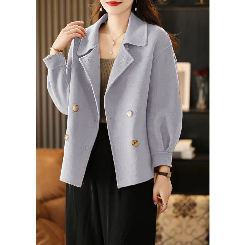 Woolen Short Coat Female Double-faced Woolen Goods